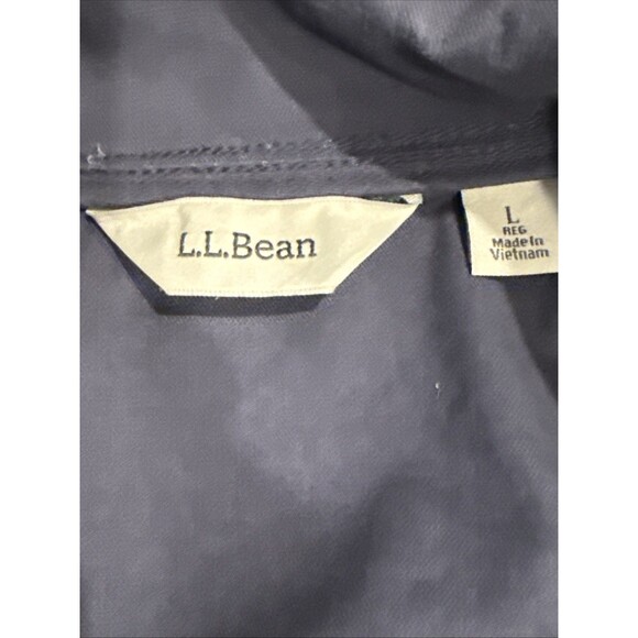 LL Bean Utility Barn Field Jacket BeanFlex Carbon Navy Drawstring Waist SZ Large - Picture 3 of 11